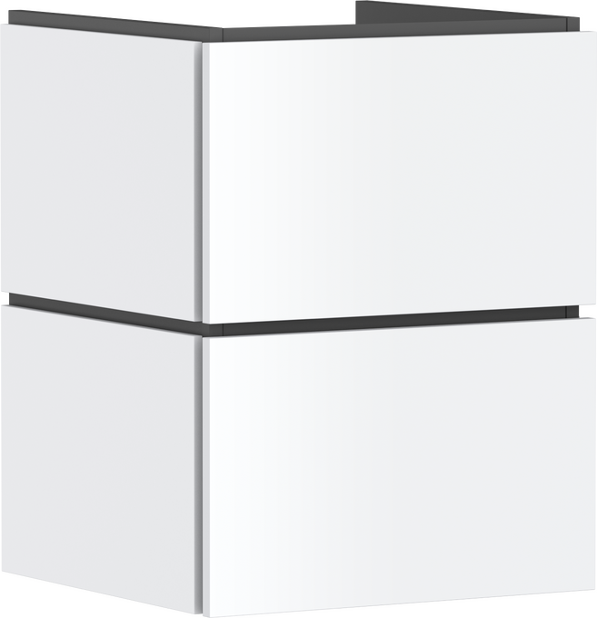 Base sottolavabo con 2 cassetti PushOpen 480/470 per lavamani