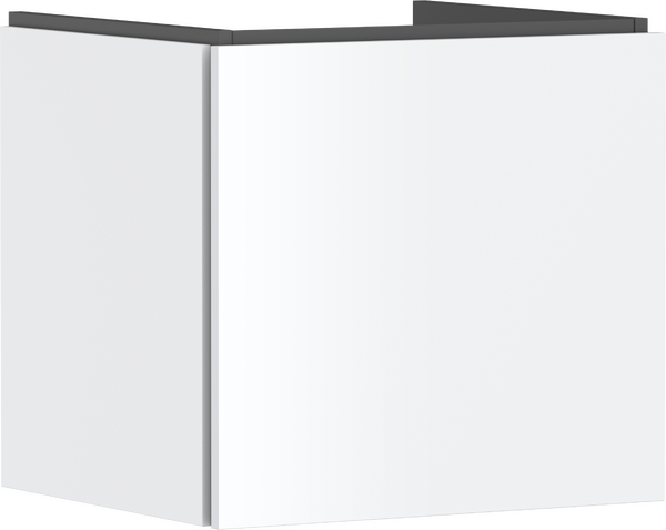 Waschtischunterschrank 530/470 mit 1 Schubkasten für Waschtisch Mattweiß