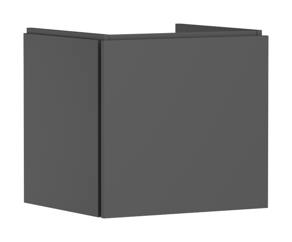 Waschtischunterschrank 530/470 mit 1 Schubkasten für Waschtisch Schiefergrau Matt