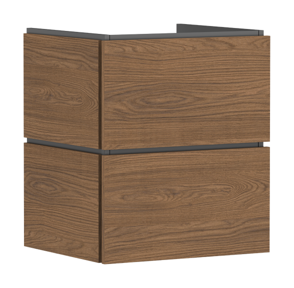 Waschtischunterschrank 530/470 mit 2 Schubkästen für Waschtisch Eiche Kaschmir