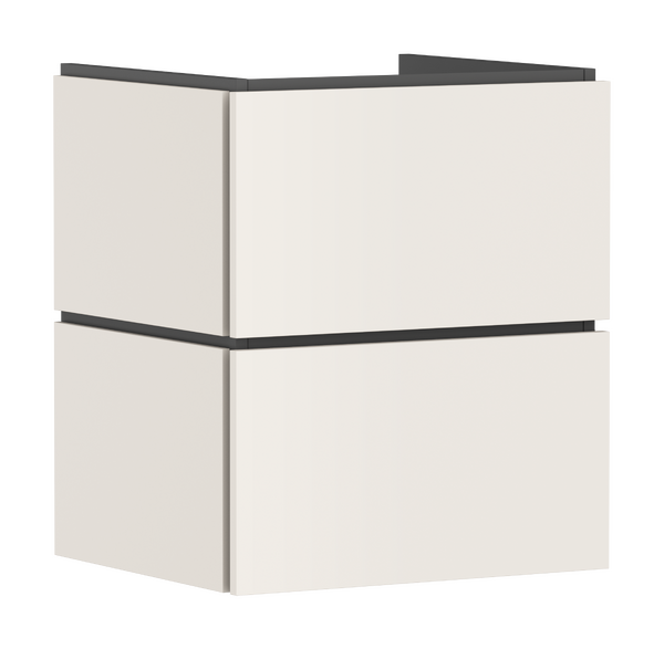 Waschtischunterschrank 530/470 mit 2 Schubkästen für Waschtisch Sandbeige Matt