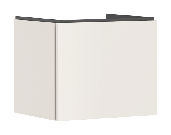 Vanity unit 580/470 with 1 drawer for wash basin Sand Matt Beige