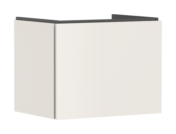 badmeubel 630/470 met 1 lade voor wastafel Sand Matt Beige