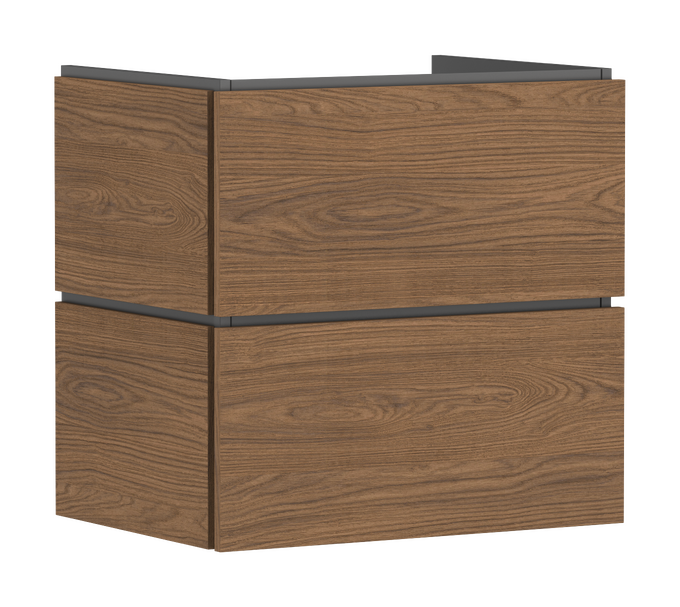 Waschtischunterschrank 630/470 mit 2 Schubkästen PushOpen für Waschtisch