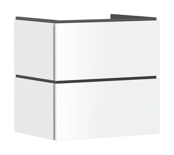 Waschtischunterschrank 630/470 mit 2 Schubkästen PushOpen für Waschtisch