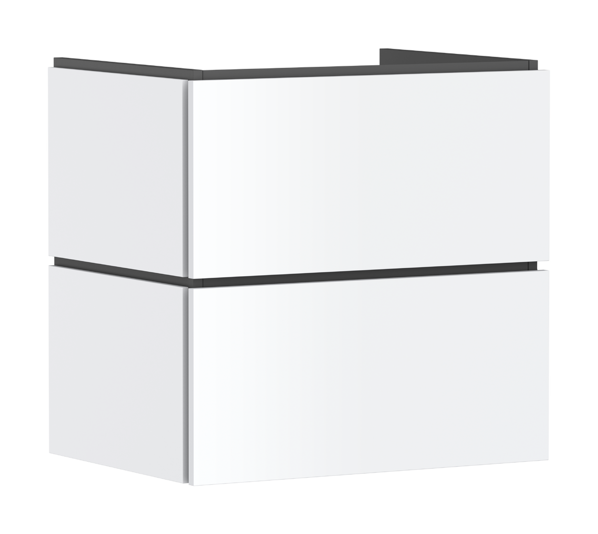 Mueble de baño 630/470 con 2 cajones PushOpen para lavabo