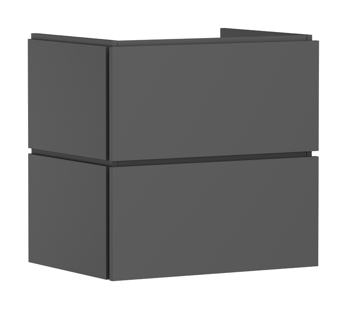 Vaskeskab 630/470 med 2 skuffer PushOpen til håndvask