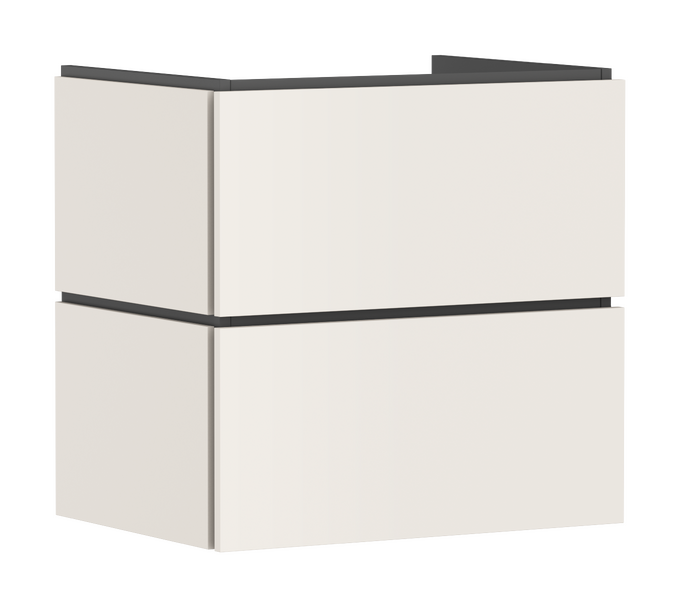 Mueble de baño 630/470 con 2 cajones PushOpen para lavabo
