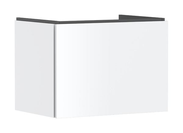 badmeubel 680/470 met 1 lade voor wastafel Mat wit