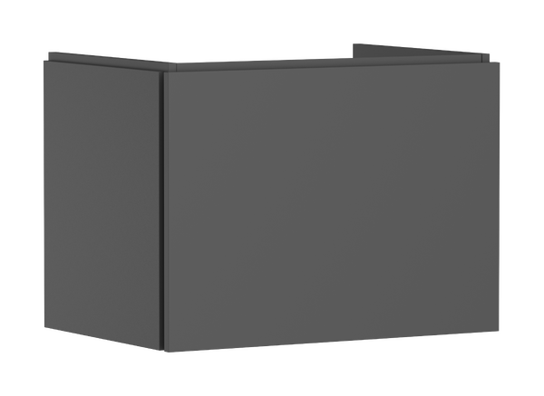 badmeubel 680/470 met 1 lade voor wastafel Slate Matt Grey