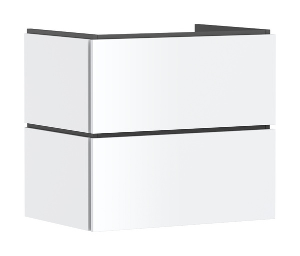 badmeubel 680/470 met 2 lades voor wastafel Mat wit