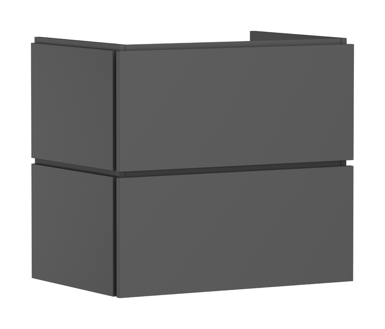 badmeubel 680/470 met 2 lades PushOpen voor wastafel