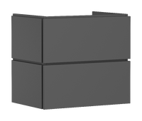 Vanity unit 680/470 with 2 drawers for wash basin