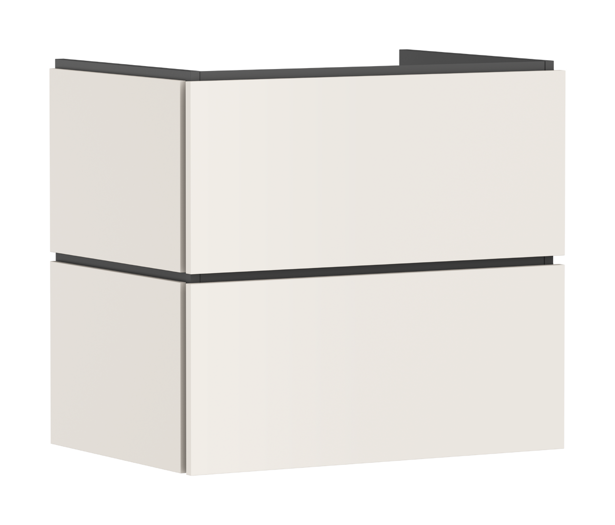 Vanity unit 680/470 with 2 drawers PushOpen for wash basin