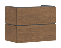 Meuble bas pour plan vasque 780/470, 2 tiroirs