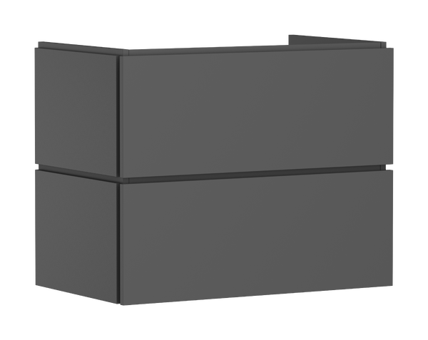 Waschtischunterschrank 780/470 mit 2 Schubkästen für Waschtisch Schiefergrau Matt