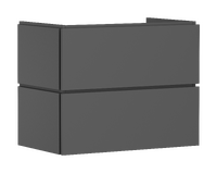 Meuble bas pour plan vasque 780/470, 2 tiroirs