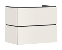 Meuble bas pour plan vasque 780/470, 2 tiroirs