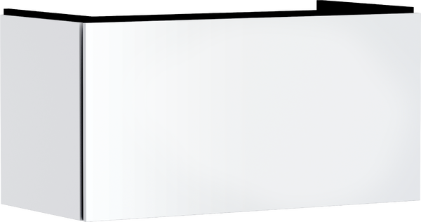 Vanity unit 980/470 with 1 drawer for wash basin Matt White