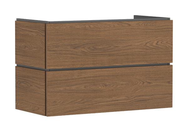 Vanity unit 980/470 with 2 drawers for wash basin Cashmere Oak