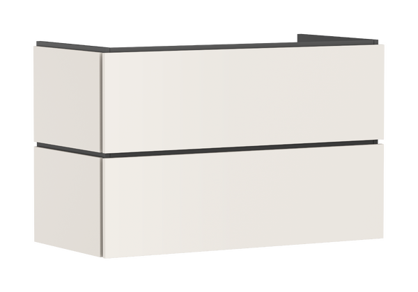 Vanity unit 980/470 with 2 drawers for wash basin Sand Matt Beige