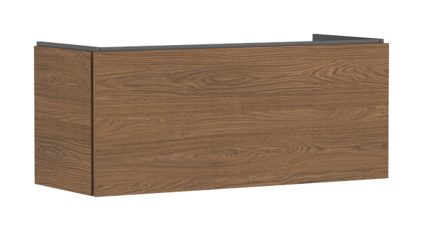 Meuble bas pour plan vasque 1180/470, 1 tiroir Chêne cendré