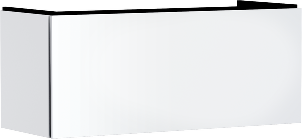 Meuble bas pour plan vasque 1180/470, 1 tiroir Blanc mat