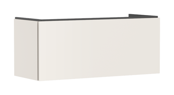 Meuble bas pour plan vasque 1180/470, 1 tiroir Beige mat