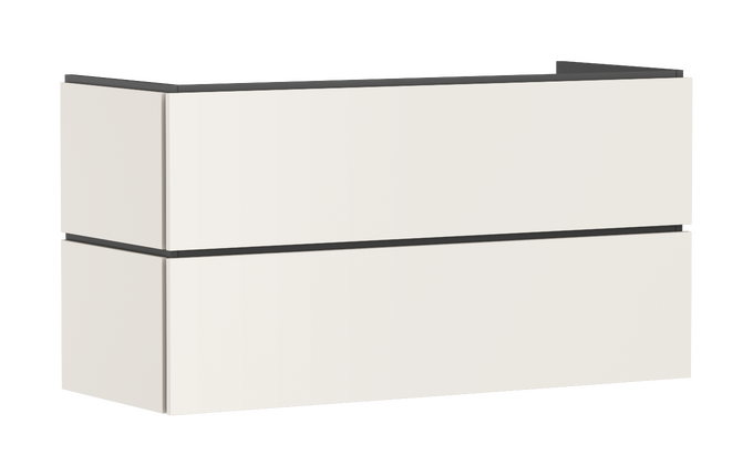 Mueble de baño 1180/470 con 2 cajones PushOpen para lavabo