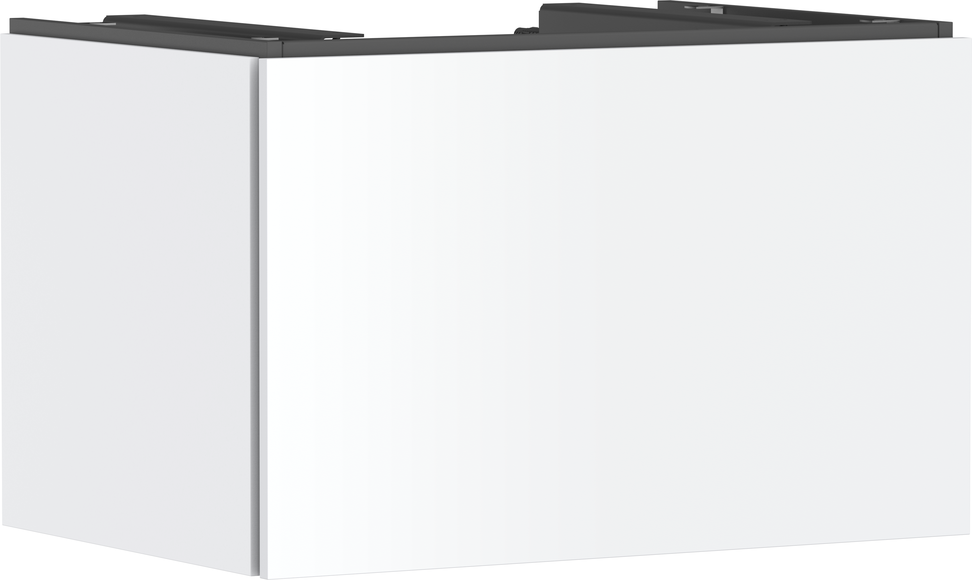 Vanity unit 780/550 with 1 drawer for console with cutout middle