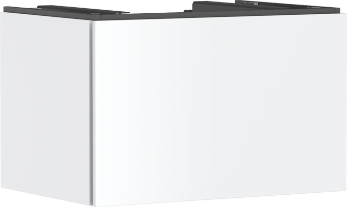 Waschtischunterschrank 780/550 mit 1 Schubkasten für Konsolen für Aufsatzwaschtisch/Aufsatzwaschtisch geschliffen