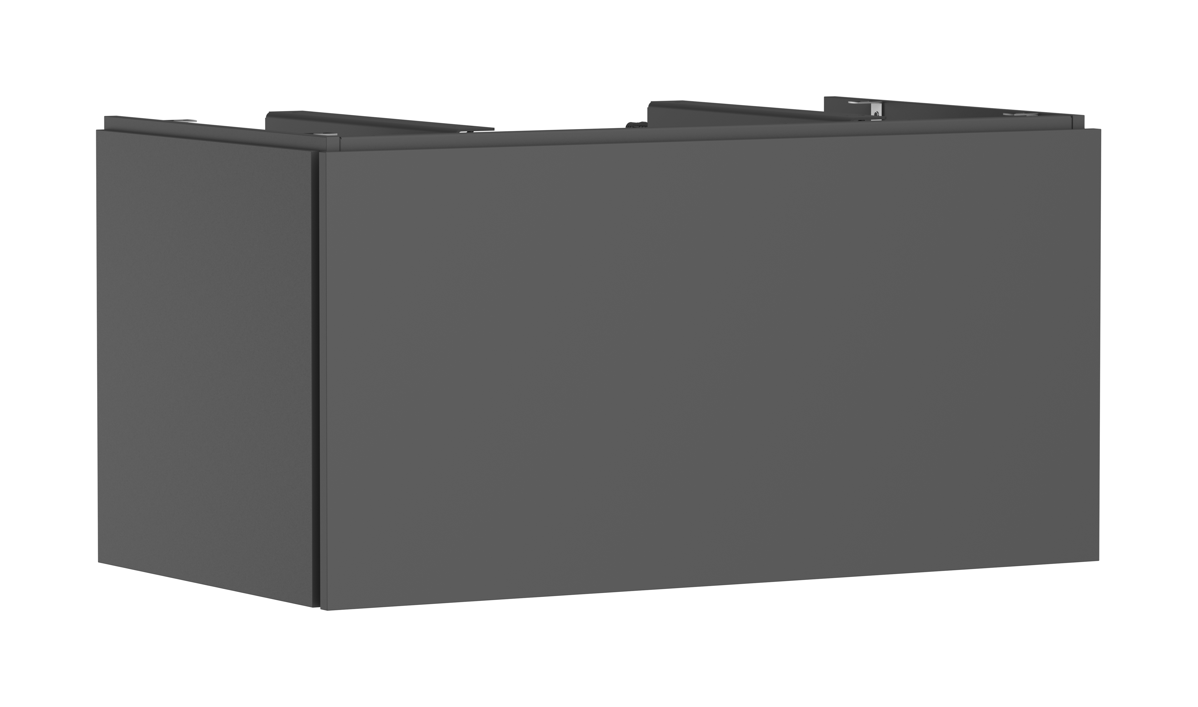 Vanity unit 980/550 with 1 drawer for console with cutout middle