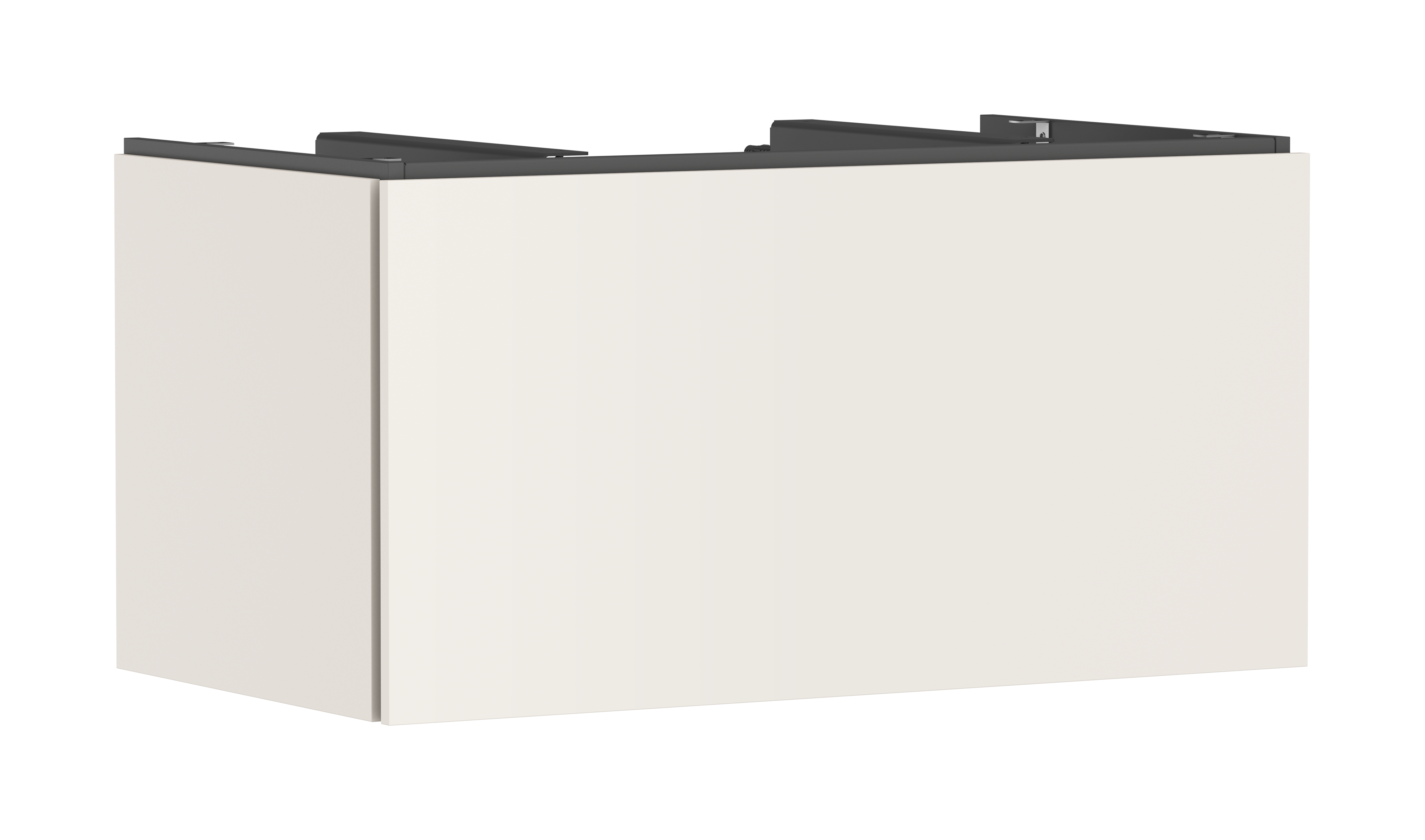 Vanity unit 980/550 with 1 drawer for console with cutout middle