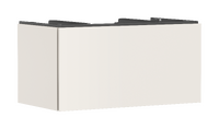 Vanity unit 980/550 with 1 drawer for console with cutout middle