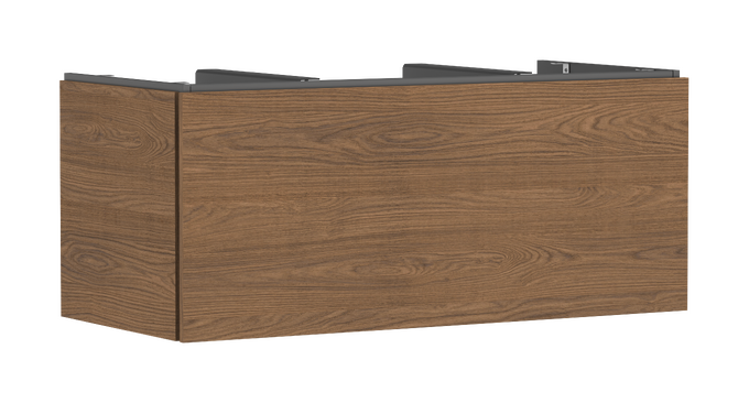 Mueble de baño 1180/550 con 1 cajón para consolas con recorte en el centro