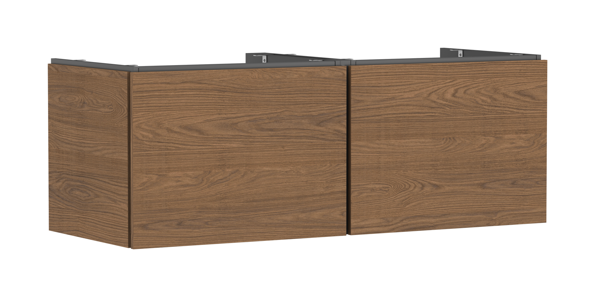 Mueble de baño 1375/550 con 2 cajones para consolas con recorte en el centro