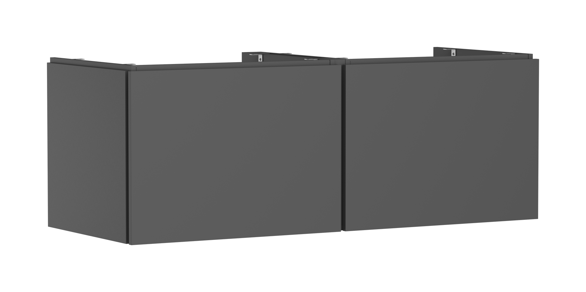 Mueble de baño 1375/550 con 2 cajones para consolas con recorte en el centro