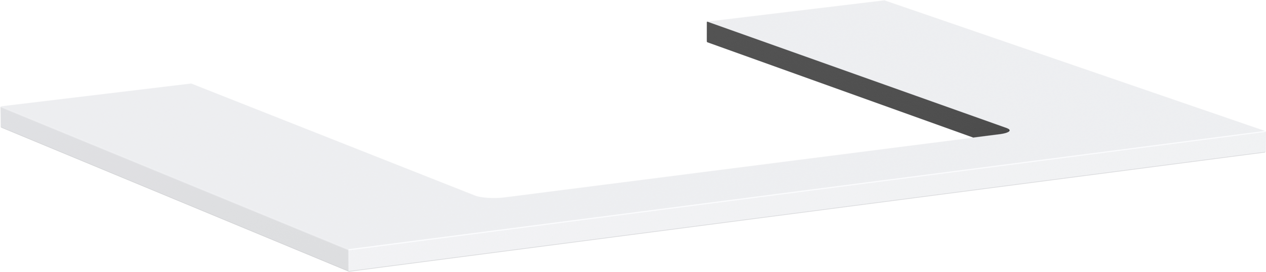 Console 780/550 with cutout middle for countertop basin ground