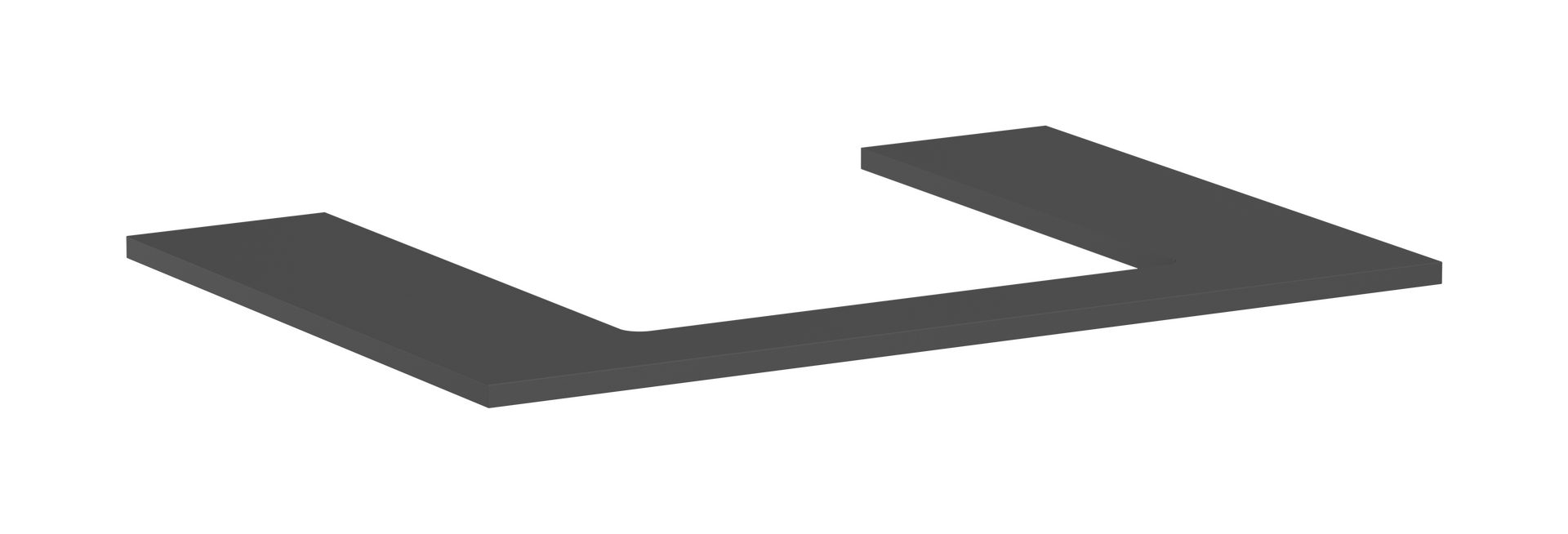 Blat 780/550 z wycięciem na środku pod umywalkę wpuszczaną