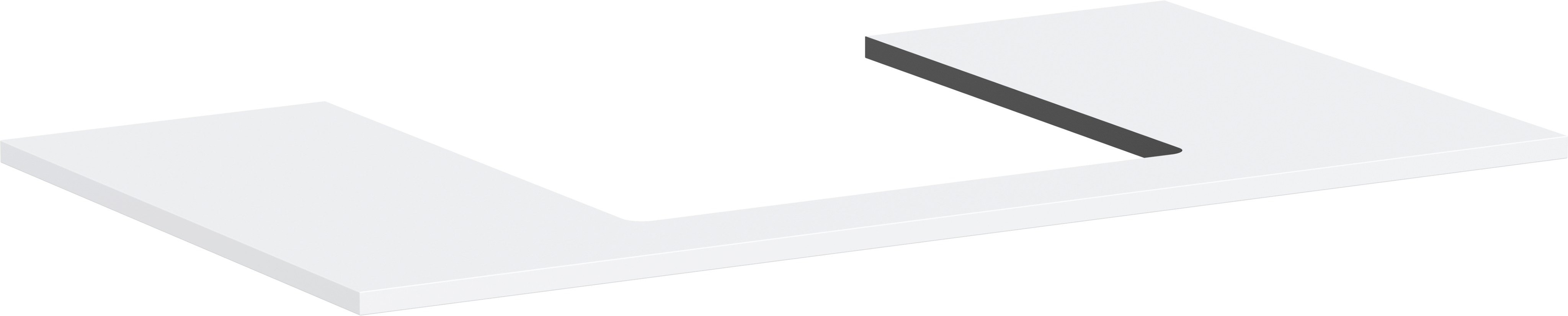 Console 980/550 with cutout middle for countertop basin ground