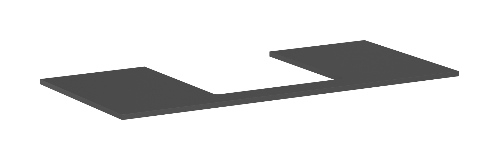 Blat 1180/550 z wycięciem na środku pod umywalkę wpuszczaną