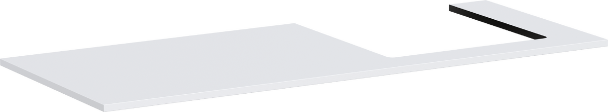 Console 1375/550 with cutout right for countertop basin ground