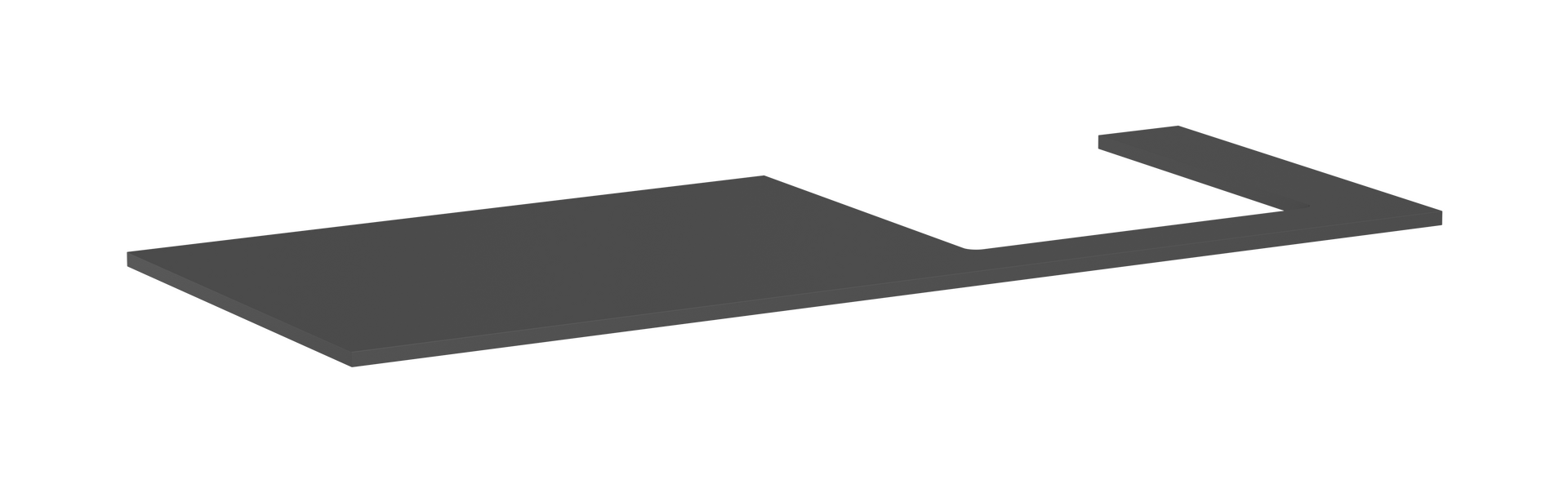 Blat 1375/550 z wycięciem po prawej stronie pod umywalkę wpuszczaną