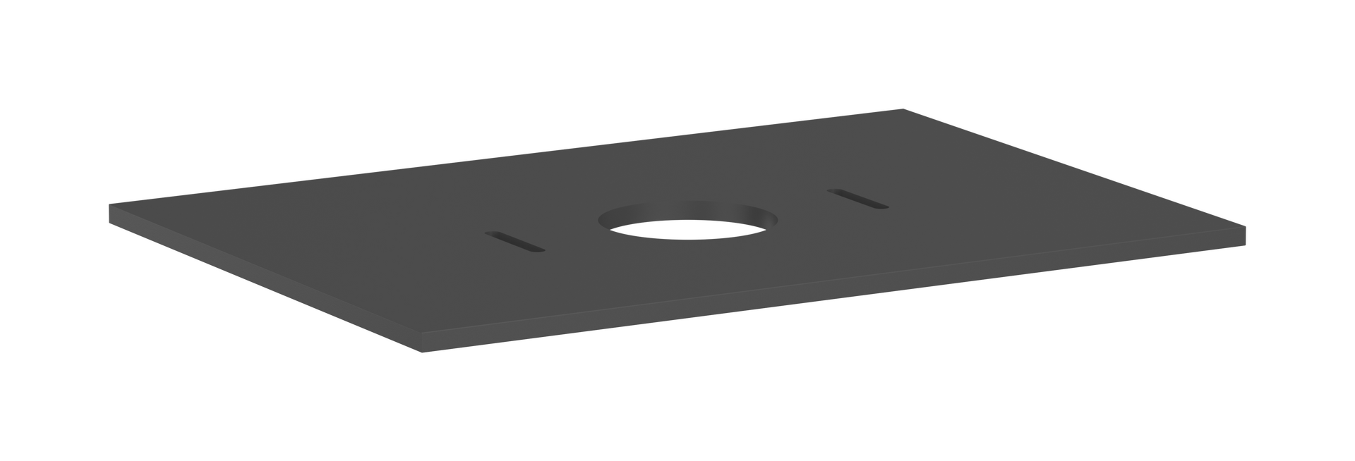 Console 780/550 with cutout middle for wash bowl without tap hole