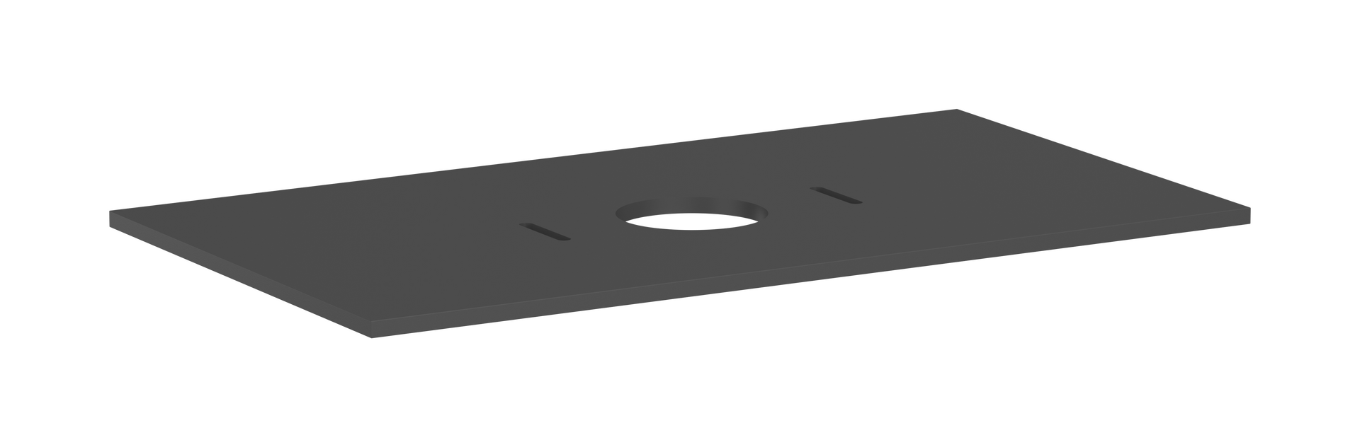 Top 980/550 con foro centrale per catino senza foro rubinetteria