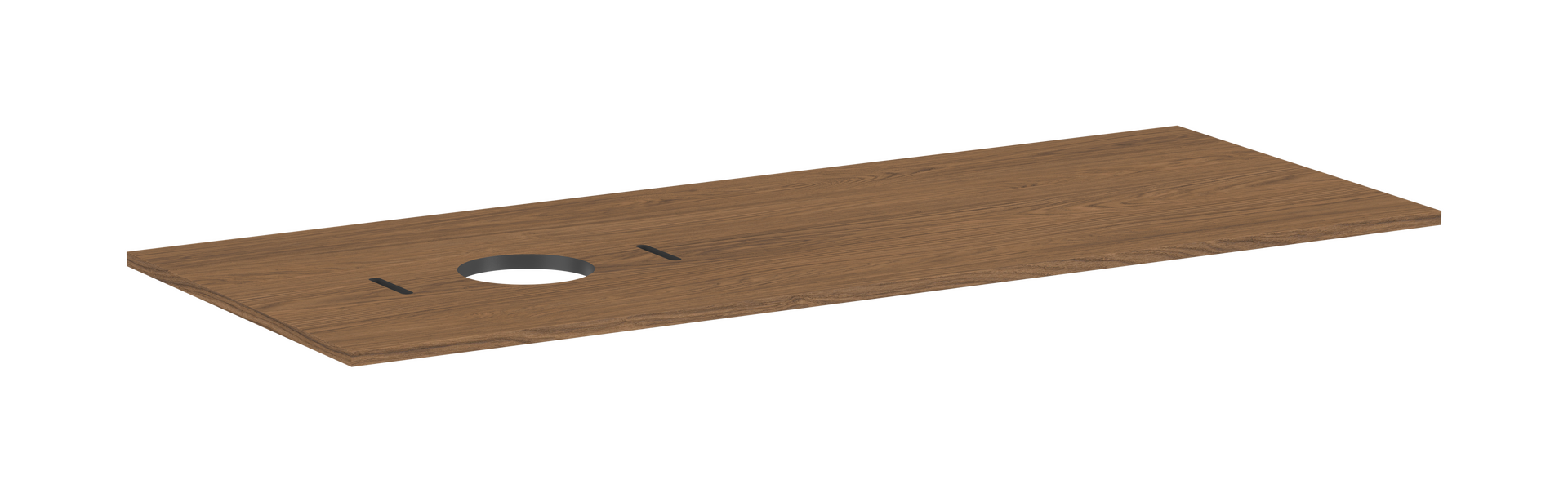 Deska 1375/550 s výřezem vlevo pro umyvadlovou mísu bez otvoru pro baterii