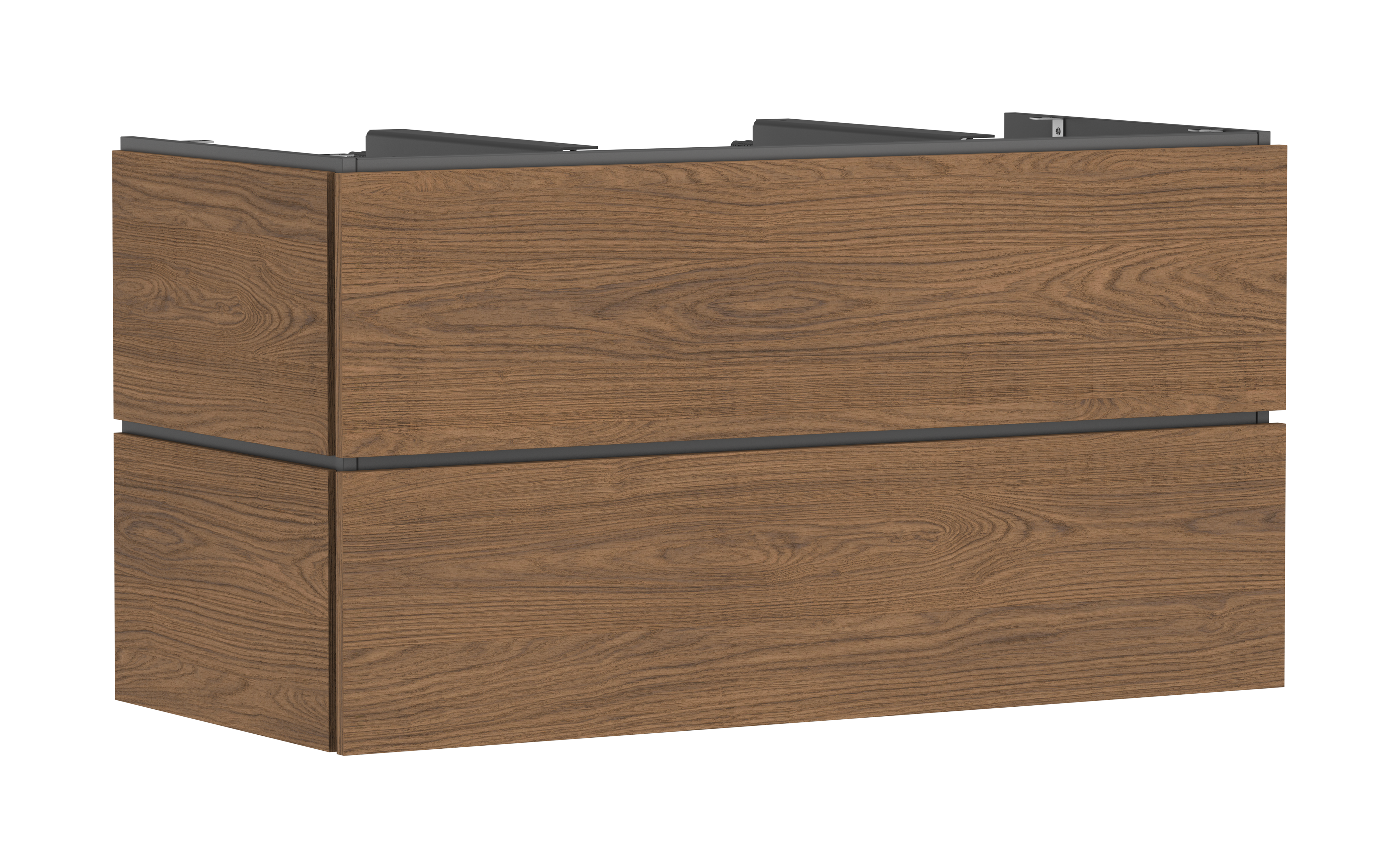 Vanity unit 1180/550 with 2 drawers for console with cutout middle