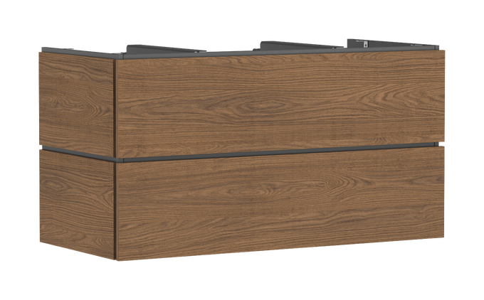 Vanity unit 1180/550 with 2 drawers for console with cutout middle