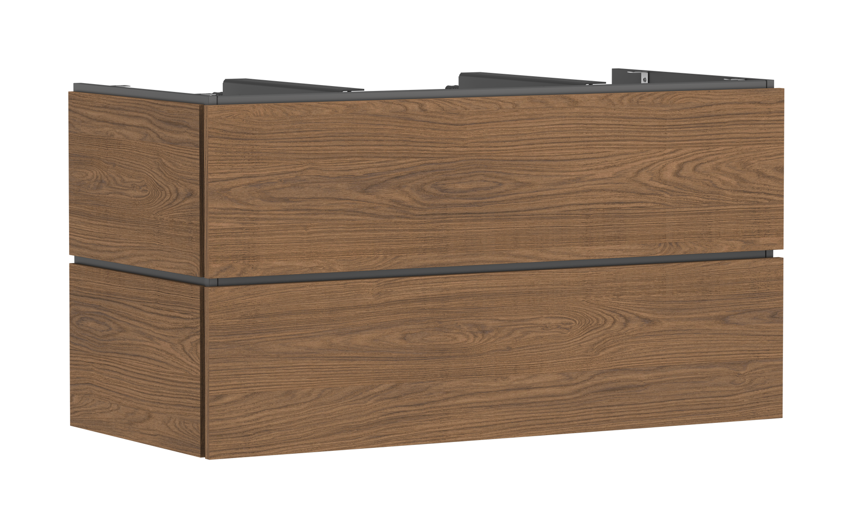 Vanity unit 1180/550 with 2 drawers for console with cutout middle