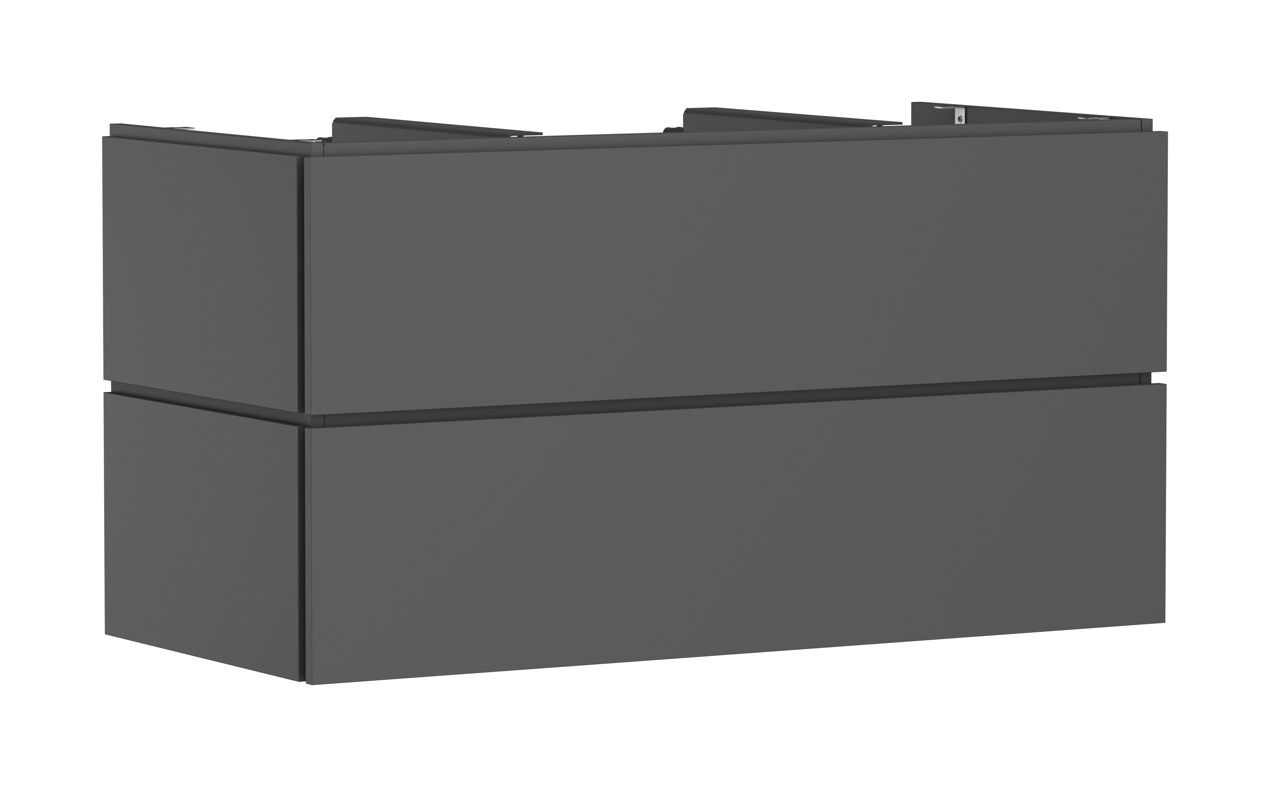 Vanity unit 1180/550 with 2 drawers for console with cutout middle